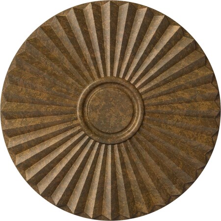 Shakuras Ceiling Medallion (For Canopies up to 5"), Hand-Painted Rubbed Bronze, 19 3/4"OD x 1 3/8"P
